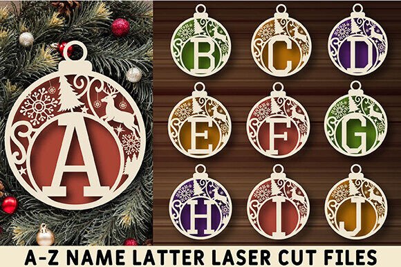 Download A-Z Latter Laser Cut Christmas Files - Files Collection