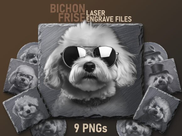 Download Bichon Frise Engraving Files - PNG - Files Collection