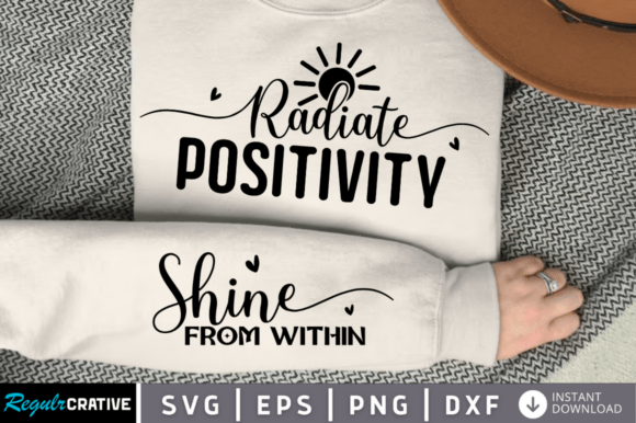 Download Radiate Positivity SVG PNG Sleeve Design - Radiate positivity svg Collection