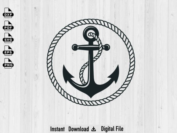 Download Floral Anchor SVG, Silhouette Cut Files - Files Collection