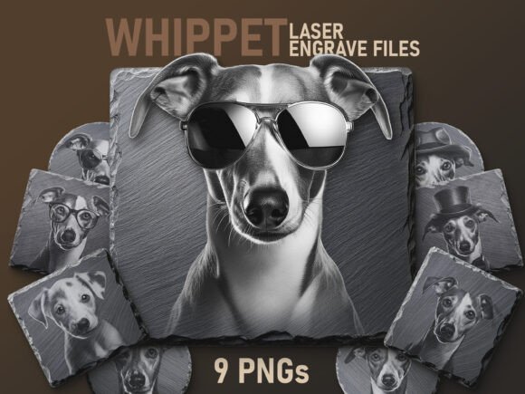 Download Whippet Engraving Files - Digital PNG - Files Collection