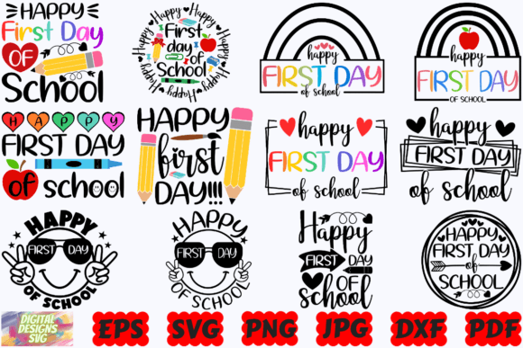 Download Happy First Day of School SVG | School - First day of school svg Collection